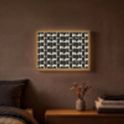 Modern - Patroon - Zwart Light Box met batterij (Wandlamp) middel 907 -sfeer4