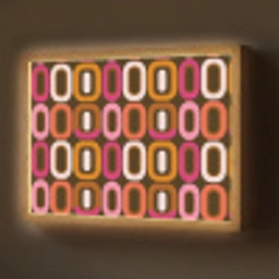 Modern - Retro - Kleurrijk Light Box met batterij (Wandlamp) middel 907 -z3d_website