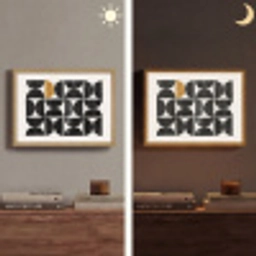 Modern - Halve cirkel - Goud - Zwart Light Box met batterij (Wandlamp) middel -sfeer3