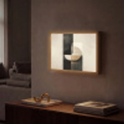 Modern - Vierkant - Vormen Light Box met batterij (Wandlamp) middel -sfeer1