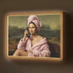Mona - Klassiek - Roze Light Box met batterij (Wandlamp) middel -z3d_website