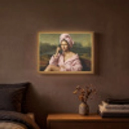 Mona - Klassiek - Roze Light Box met batterij (Wandlamp) middel -sfeer4
