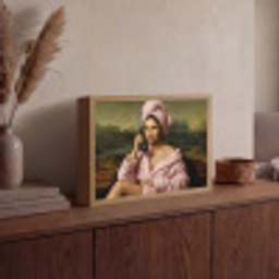 Mona - Klassiek - Roze Light Box met batterij (Wandlamp) middel -sfeer2