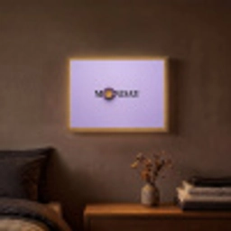Maandag - Mok - Koffie - Paars Light Box met batterij (Wandlamp) middel -sfeer4