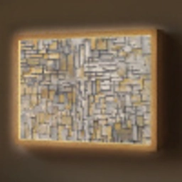 Mondriaan - Kunst - Oude meesters - Tableau I Light Box met batterij (Wandlamp) middel -z3d_website