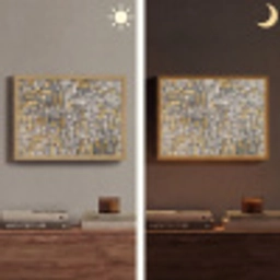 Mondriaan - Kunst - Oude meesters - Tableau I Light Box met batterij (Wandlamp) middel -sfeer3