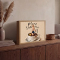 More espresso - Koffie - Eend Light Box met batterij (Wandlamp) middel -sfeer2