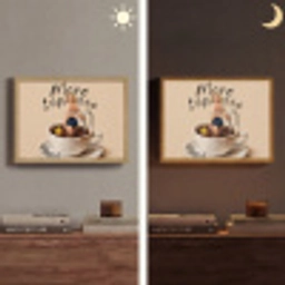 More espresso - Koffie - Eend Light Box met batterij (Wandlamp) middel -sfeer3