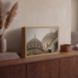 Mozaïekkoepels - Gouden spitsen - Islamitisch Light Box met batterij (Wandlamp) middel -sfeer2