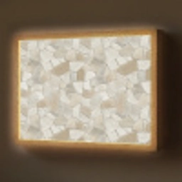 Mozaïek - Stenen - Beige Light Box met batterij (Wandlamp) middel 907 -z3d_website