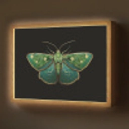 Mot - Levendig - Groen Light Box met batterij (Wandlamp) middel -z3d_website