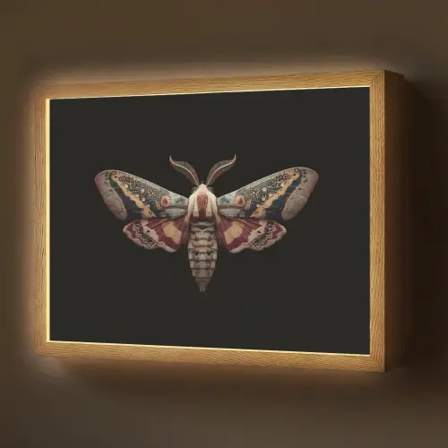 Mot - Oosterse patronen - Sierlijk Light Box met batterij (Wandlamp) middel -z3d_website