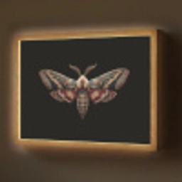 Mot - Oosterse patronen - Sierlijk Light Box met batterij (Wandlamp) middel -z3d_website
