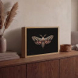 Mot - Oosterse patronen - Sierlijk Light Box met batterij (Wandlamp) middel -sfeer2