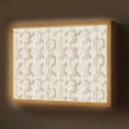 Motief - Abstract - Beige Light Box met batterij (Wandlamp) middel 907 -z3d_website