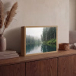 Bergen - Meer - Bos Light Box met batterij (Wandlamp) middel -sfeer2