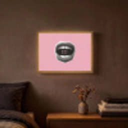 Mond - BLAH BLAH - Roze Light Box met batterij (Wandlamp) middel -sfeer4