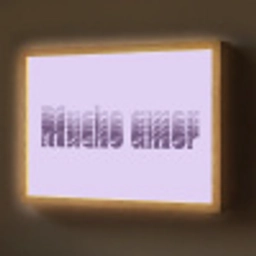 Mucho amor - Paars - Gelaagde letters Light Box met batterij (Wandlamp) middel -z3d_website
