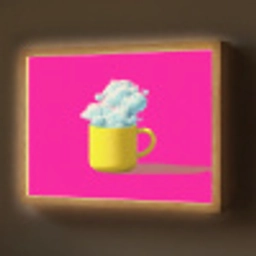 Mok - Wolken - Roze - Minimalitisch Light Box met batterij (Wandlamp) middel -z3d_website