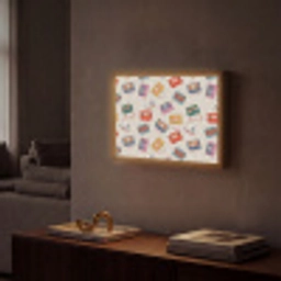 Muziek - Cassette - Patroon Light Box met batterij (Wandlamp) middel 907 -sfeer1