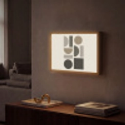 Natuurlijke tinten - Grafisch - Verticale compositie Light Box met batterij (Wandlamp) middel -sfeer1