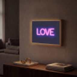 Neon - Love - Valentijn Light Box met batterij (Wandlamp) middel -sfeer1