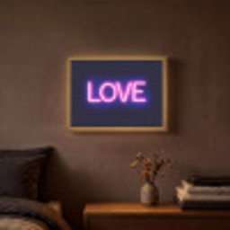 Neon - Love - Valentijn Light Box met batterij (Wandlamp) middel -sfeer4