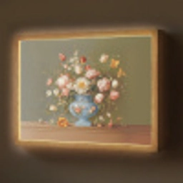 Neutral - Bloemen - Boeket - Vaas Light Box met batterij (Wandlamp) middel -z3d_website