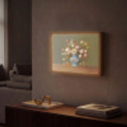 Neutral - Bloemen - Boeket - Vaas Light Box met batterij (Wandlamp) middel -sfeer1