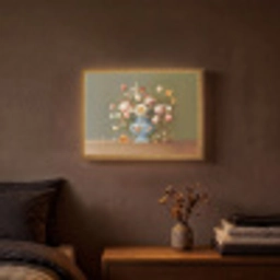 Neutral - Bloemen - Boeket - Vaas Light Box met batterij (Wandlamp) middel -sfeer4