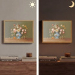 Neutral - Bloemen - Boeket - Vaas Light Box met batterij (Wandlamp) middel -sfeer3