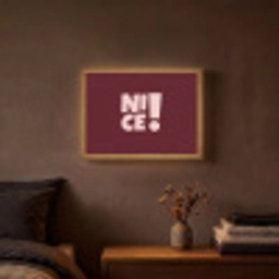 Nice - Uitroepteken - Rood Light Box met batterij (Wandlamp) middel -sfeer4