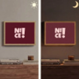 Nice - Uitroepteken - Rood Light Box met batterij (Wandlamp) middel -sfeer3