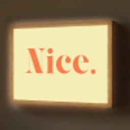 Nice - Oranje - Geel - Minimalistisch Light Box met batterij (Wandlamp) middel -z3d_website