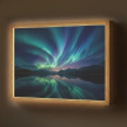 Noorderlicht - Kleurrijk - Bergmeer Light Box met batterij (Wandlamp) middel -z3d_website