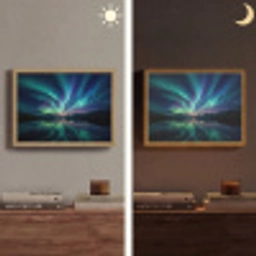 Noorderlicht - Kleurrijk - Bergmeer Light Box met batterij (Wandlamp) middel -sfeer3