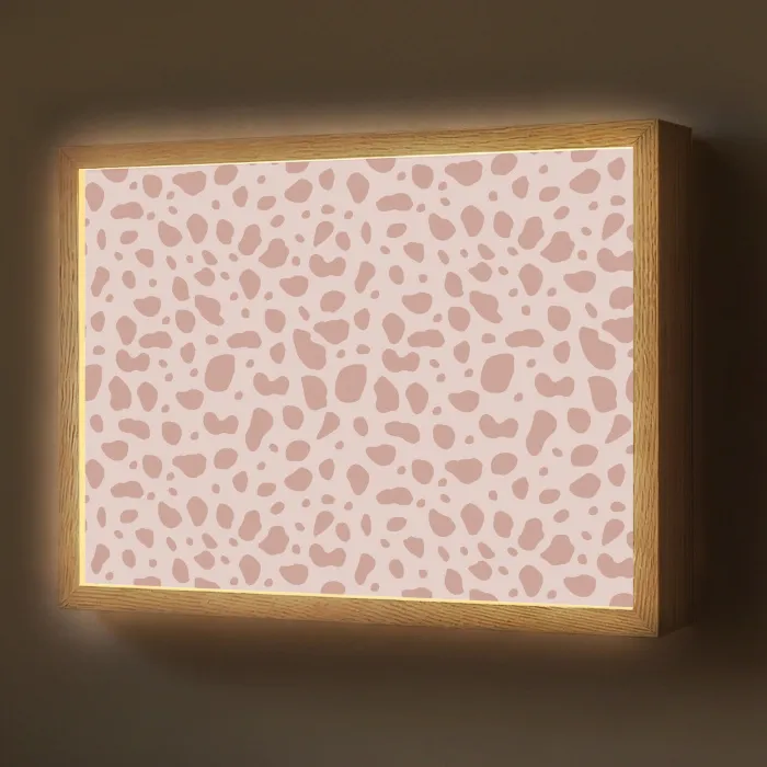 Nude - Luipaard - Tinten Light Box met batterij (Wandlamp) middel 907 -z3d_website