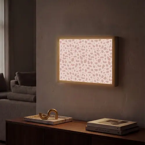 Nude - Luipaard - Tinten Light Box met batterij (Wandlamp) middel 907 -sfeer1