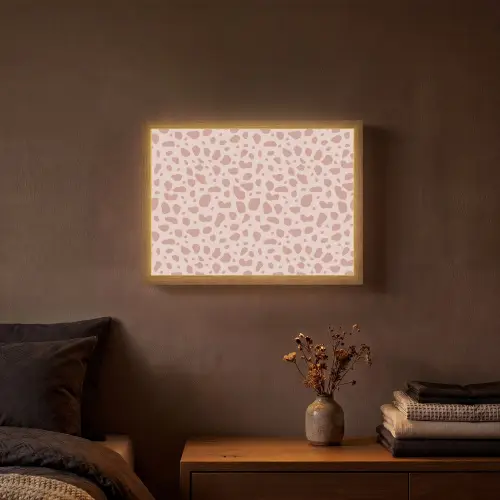Nude - Luipaard - Tinten Light Box met batterij (Wandlamp) middel 907 -sfeer4