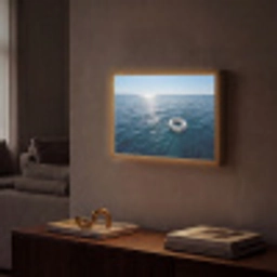 Oceaan - Zwemband - Horizon Light Box met batterij (Wandlamp) middel -sfeer1