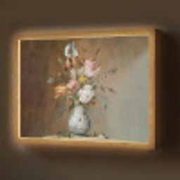 Oude meesters - Bloemen - Balthasar van der Ast Light Box met batterij (Wandlamp) middel -z3d_website