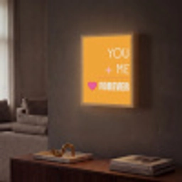 Oranje - Love - Valentijn Light Box met batterij (Wandlamp) middel -sfeer1