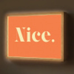 Oranje - Gebroken wit - Nice Light Box met batterij (Wandlamp) middel -z3d_website