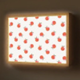 Oranje - Sinaasappel - Bloemetje Light Box met batterij (Wandlamp) middel 907 -z3d_website