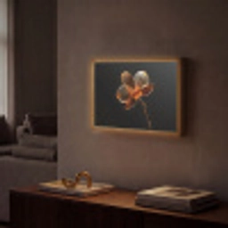 Orchidee - Doorzichtig - Bloem Light Box met batterij (Wandlamp) middel -sfeer1