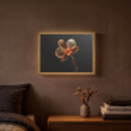 Orchidee - Doorzichtig - Bloem Light Box met batterij (Wandlamp) middel -sfeer4