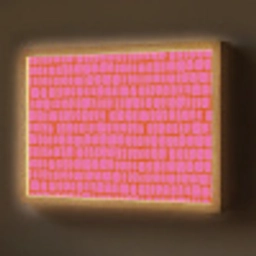 Organisch - Raster - Roze Light Box met batterij (Wandlamp) middel 907 -z3d_website