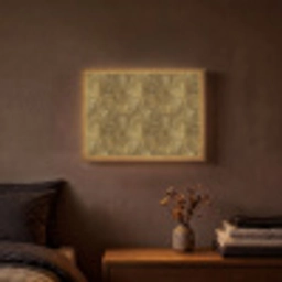 Organisch - Lijnen - Goud Light Box met batterij (Wandlamp) middel 907 -sfeer4