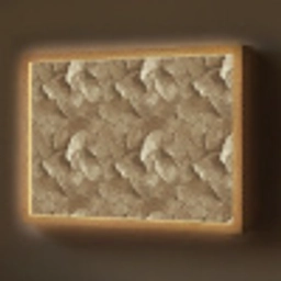 Organisch - Patroon - Bladeren - Goud Light Box met batterij (Wandlamp) middel 907 -z3d_website