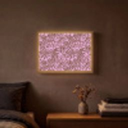 Organisch - Patroon - Roze Light Box met batterij (Wandlamp) middel 907 -sfeer4